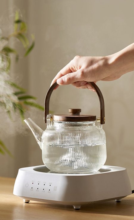 ابريق شاي يد خشب زان