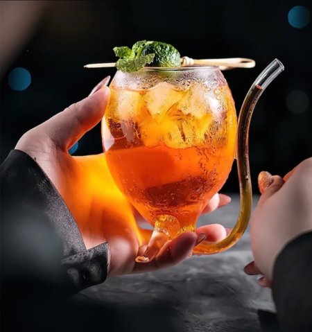 كاسة مع مصاصة 310ml