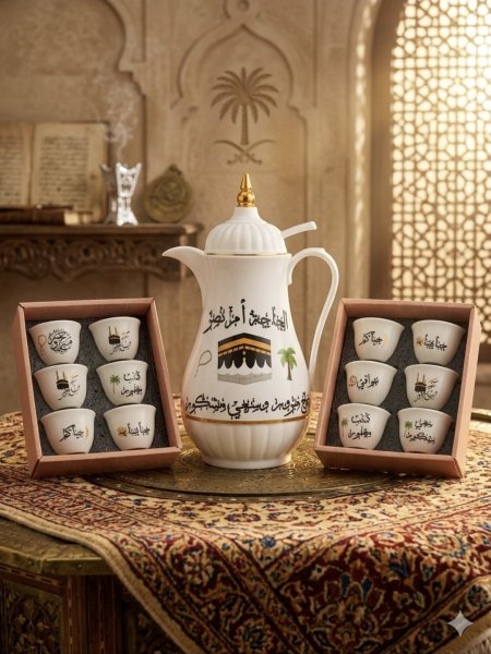 دلة قهوة او مغليات باسمك او باسم مولودك